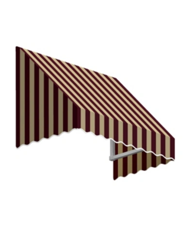 Awntech 5' San Francisco Window/entry Awning, 18" H X 36" D In Burgundy T