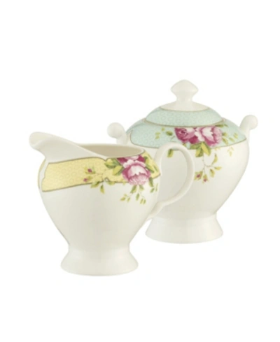 Aynsley China Archive Rose Sugar And Cream Set In Multi