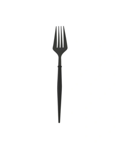 Sophistiplate Cutlery Handle Forks Plastic Only/bulk, Case Of 36 In Black
