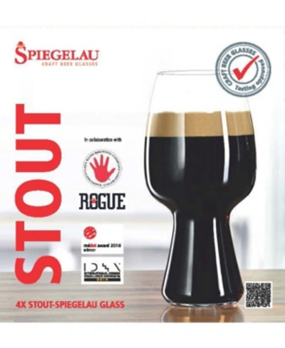 Spiegelau Craft Beer Stout Glass, Set Of 4, 21 oz In Clear