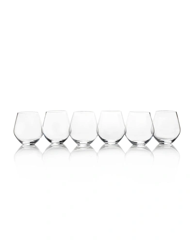 Mikasa Gianna All Purpose Stemless Wine Glasses, Set Of 6 In Clear