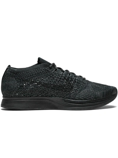 Nike Flyknit Racer Trainers In Black