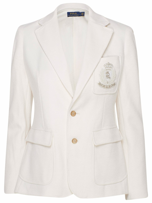 Ralph Lauren White Polyester Blazer ModeSens
