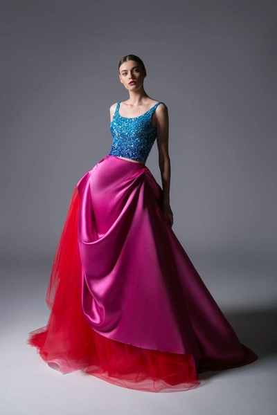 Divina By Edward Arsouni Sleeveless Evening Ball Gown