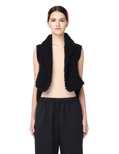 Hun Rick Owens Black Wool Vest