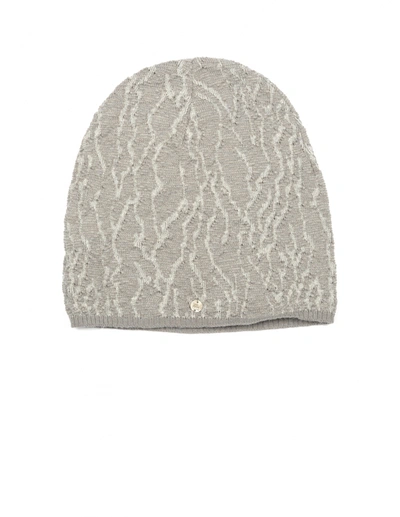 Lost&found Cotton And Wool Beanie In Grey