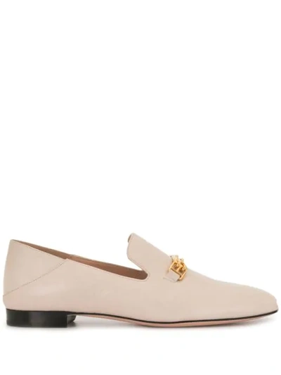 Bally Chain-link Loafers In White