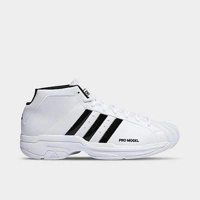 Adidas Originals Adidas Men's Pro Model 2g Basketball Shoes In White/black
