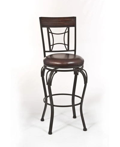 Hillsdale Granada Swivel Counter Height Stool In Brown