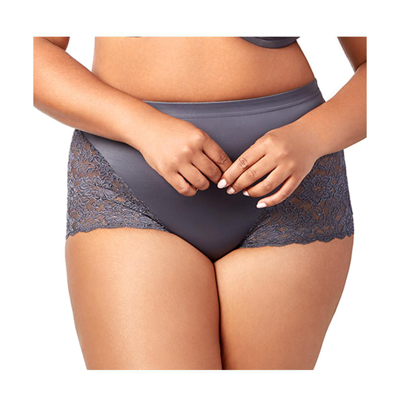 Elila Isabella Lace Boyshort In Grey