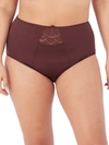 Elomi Cate Full Figure High Waist Briefs In Raisin