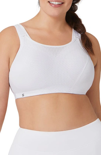 Glamorise Magiclift Total Control Custom Support Wireless Sports Bra In White