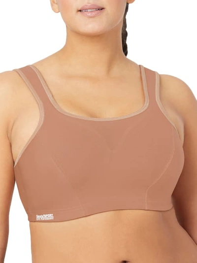 Glamorise The Cami Medium Support Wireless Sports Bra In Cappuccino