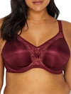 Goddess Yvette Underwire Molded Bra In Cabernet