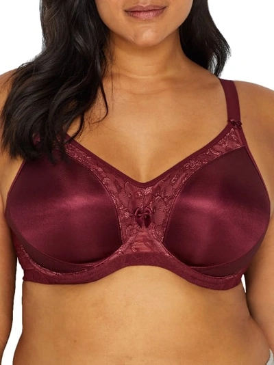 Goddess Yvette Underwire Molded Bra In Cabernet