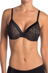 Maidenform Comfort Devotion Full Coverage Underwire Bra In Black W/body Beige Lining