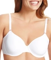 Olga No Side Effects Underwire Contour Bra In White