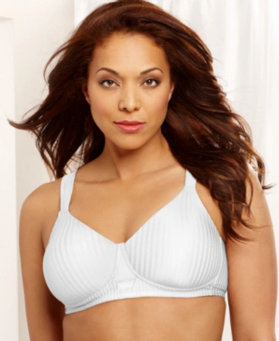 Playtex Secrets Perfectly Smooth Shaping Wireless Bra 4707, Online Only In White Stripe