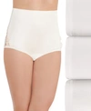 Vanity Fair Women's 3-pk. Lace Nouveau Brief Underwear 13011 In Star White