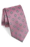Nordstrom Men's Shop Medallion Silk Tie In Pink