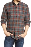 L.l.bean Traditional Fit Scotch Plaid Button-down Flannel Shirt In Grey Stewart