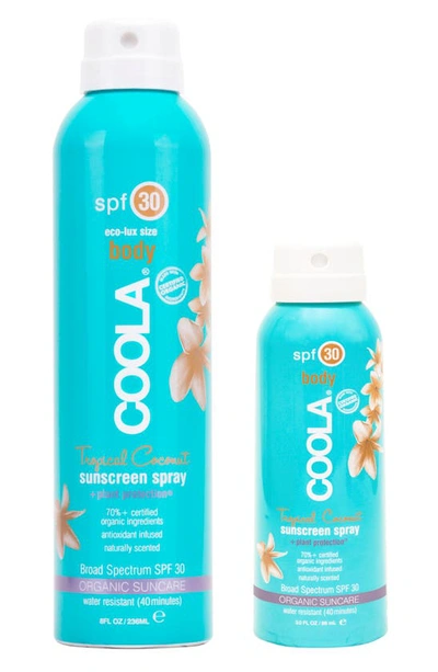 Coolar Coola Suncare 2-pack Tropical Coconut Body Sunscreen Spray Spf 30