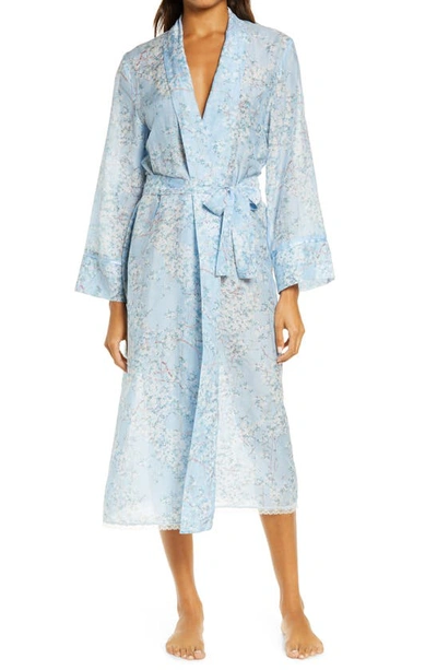 Papinelle Cherry Blossom Maxi Robe In Blue