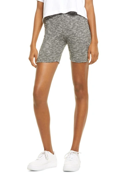 All In Favor Knit Bike Shorts In Charcoal