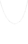 Bony Levy 14k Gold Ball Bead Chain Necklace In White Gold