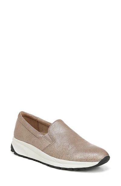 Naturalizer Selah Slip-on Sneakers Women's Shoes In Cafe Creme Metallic Leather