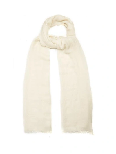 Raey Superfine Cashmere Scarf In Ivory