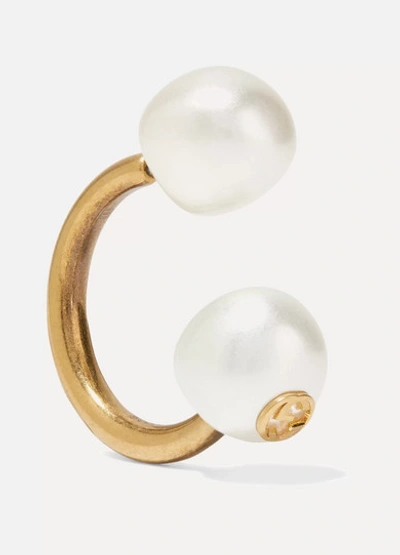 Gucci Gold-plated Faux Pearl Earring