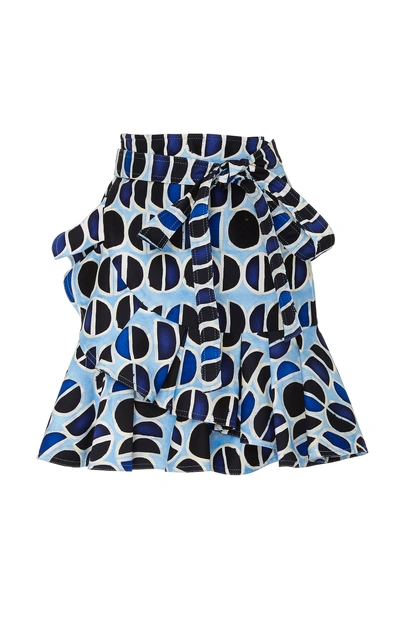 Alexis M'o Exclusive Anvivi Wrap Mini Skirt In Blue