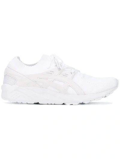 Asics Gel-kayano Knitted Sneakers In White H705n 0101 - White