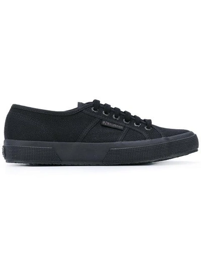 Superga Classic Lace-up Trainers In Black