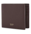 Tom Ford Grained Leather Billfold Wallet In Dark Cabernet