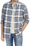 L.l.bean Traditional Fit Scotch Plaid Button-down Flannel Shirt In Indigo Tartan