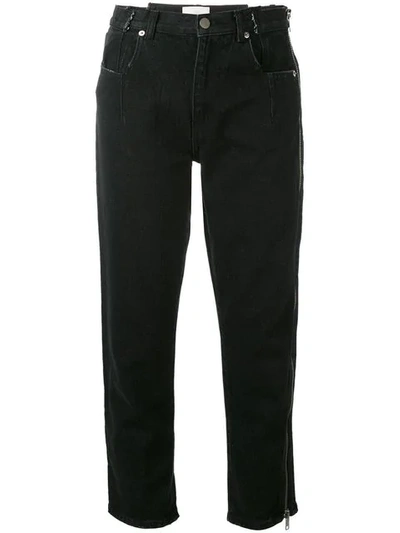 3.1 Phillip Lim Belted Cropped Trousers In Black