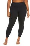 Zella Studio Lite High Waist Pocket 7/8 Leggings In Black