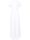 Rosetta Getty Open-back Crepe Blouse In White