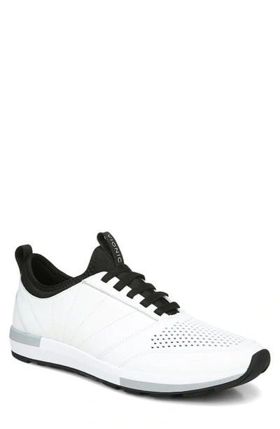 Vionic Trent Sneaker In White Leather