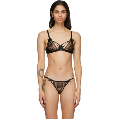 Agent Provocateur Black Tanya Plunge Bra