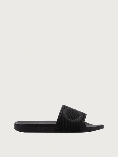 Ferragamo Salvatore  Men's Black Other Materials Sandals