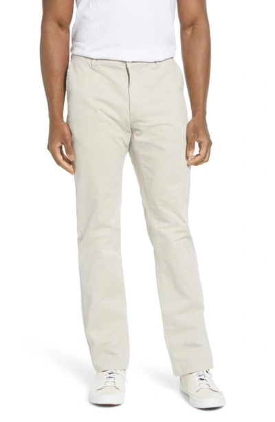 Cutter & Buck Voyager Classic Fit Stretch Cotton Chinos In Nickel