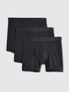 2(x)ist 3-pack Pima Cotton Boxer Briefs In Black