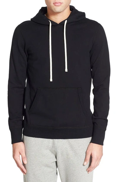 Reigning Champ Cotton-terry Hooded Sweatshirt In Black