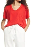 Bp. Sleepy Lounge Tee In Red Chinoise