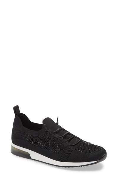 Ara Lyssa Sneaker In Black Fabric