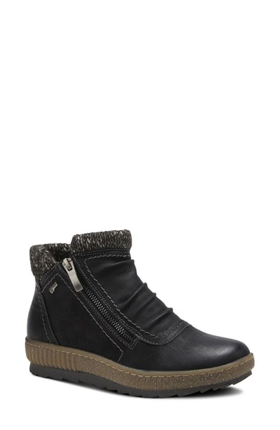 Spring Step Cleora Water Resistant Bootie In Black Synthetic