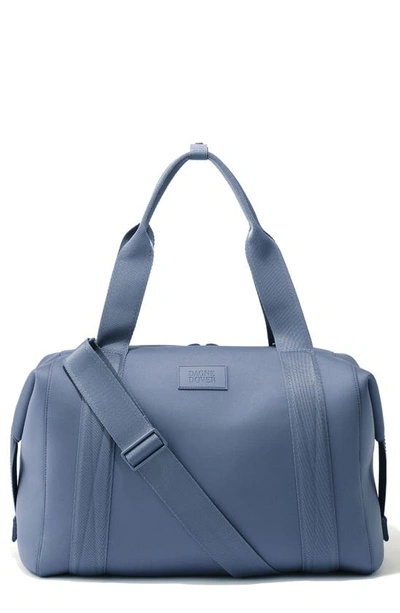 Dagne Dover 365 Large Landon Neoprene Carryall Duffle Bag In Ash Blue
